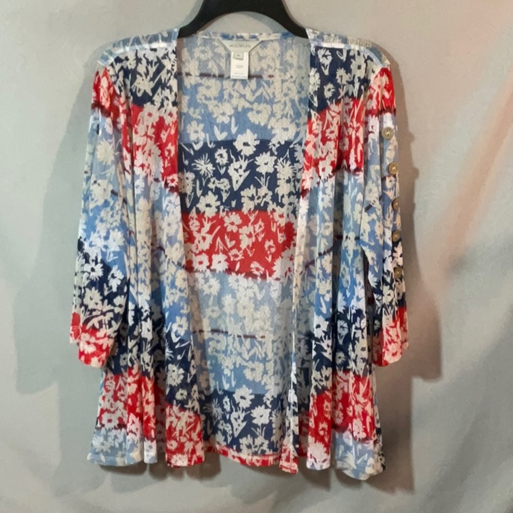 Multiples Sheer Open Front Cardigan - image 5